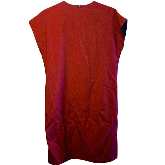 Betabrand reversible travel tunic shift dress maroon and gray - Picture 4 of 6